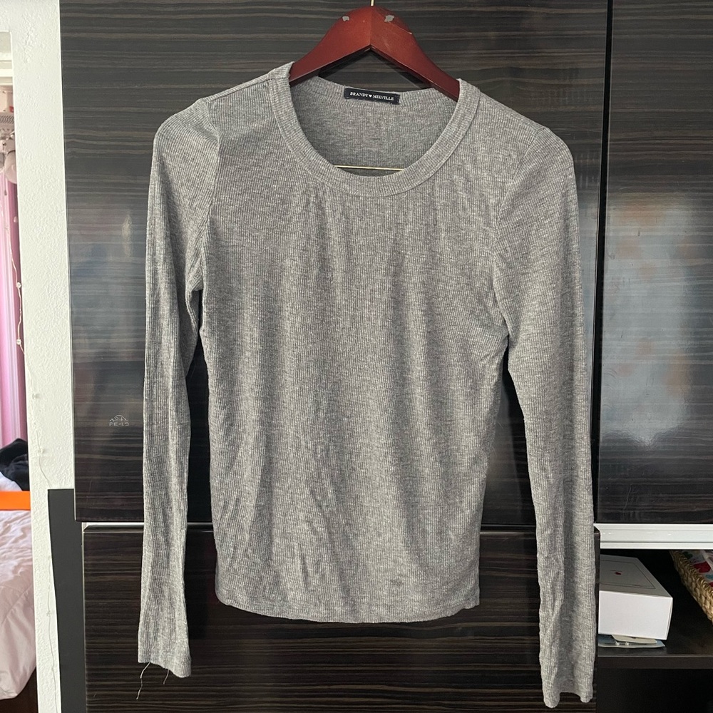 Brandy Melville Gray Long Sleeve